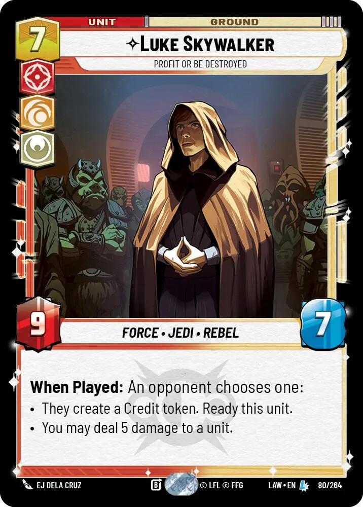 Luke Skywalker - Profit Or Be Destroyed (80/264) (80/264) [A Lawless Time] 1