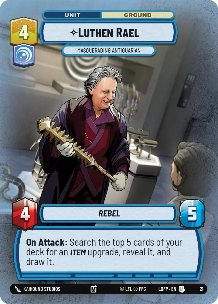 Luthen Rael - Masquerading Antiquarian (21) (21) [Organized Play Promos] 1