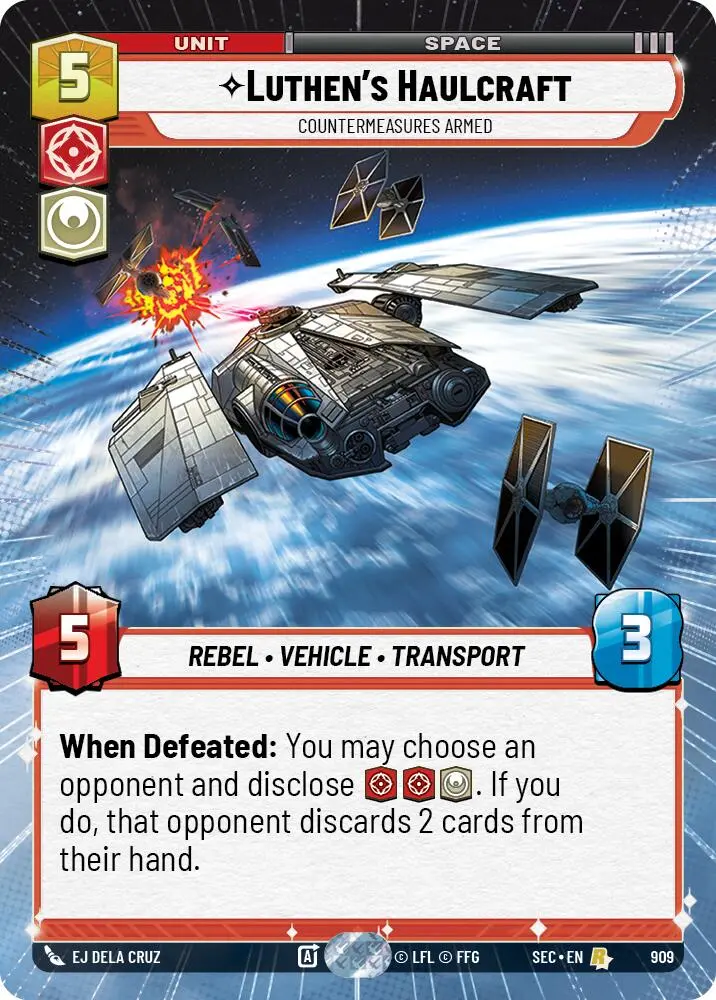 Luthen's Haulcraft - Countermeasures Armed (Hyperspace Foil) (909) (909) [Secrets Of Power] 1