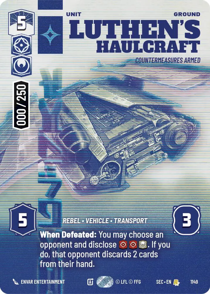 Luthen's Haulcraft - Countermeasures Armed (Serialized) (1149) (1149) [Secrets Of Power] 1