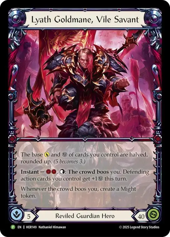 Lyath Goldmane, Vile Savant [Her149] (Promo)  Rainbow Foil 1