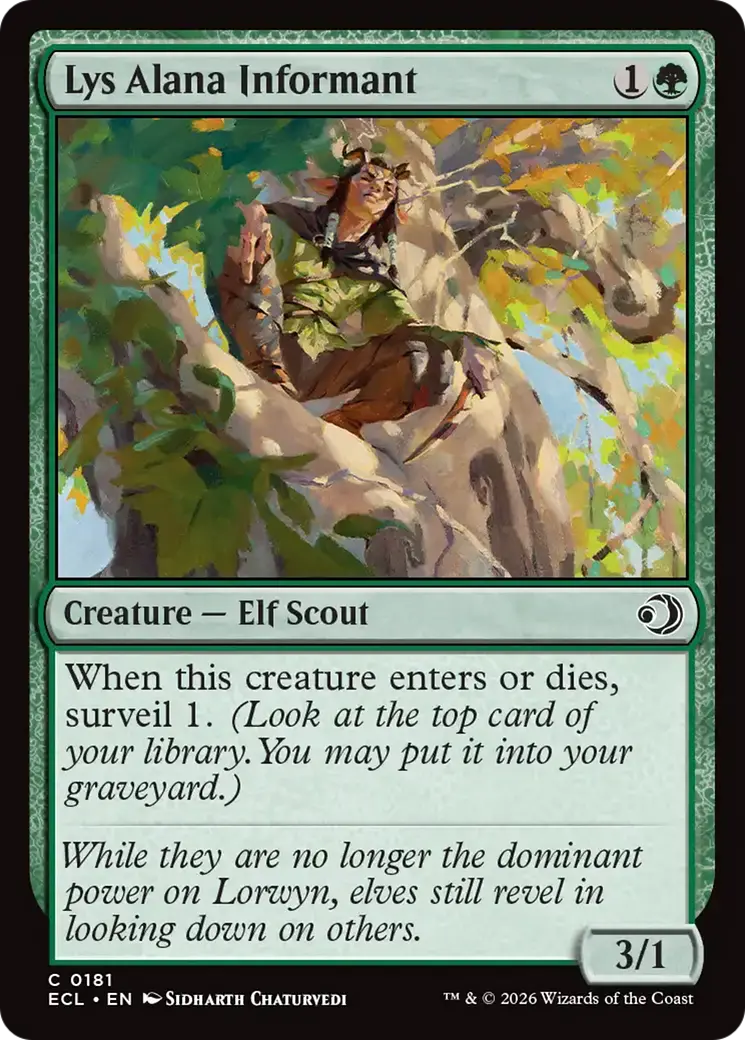 Lys Alana Informant [Lorwyn Eclipsed] 1