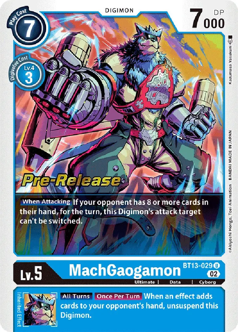Machgaogamon [Bt13-029] [Versus Royal Knights Booster Pre-Release Cards] 1