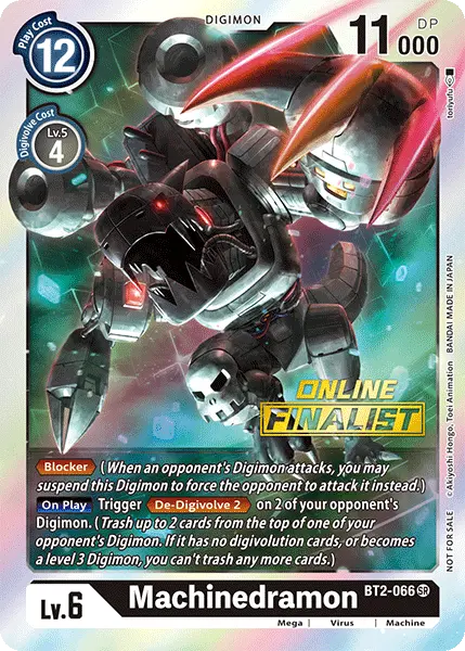 Machinedramon [Bt2-066] (Online Finalist) [Release Special Booster Ver.1.0 Promos] 1