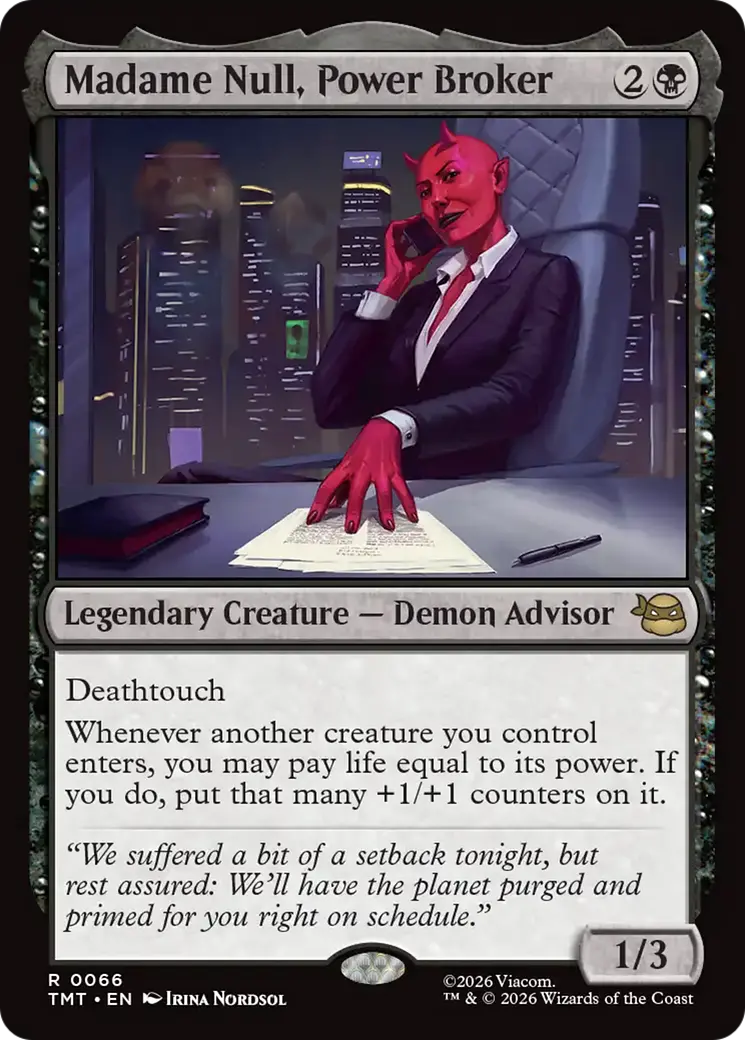 Madame Null, Power Broker [Teenage Mutant Ninja Turtles] 1
