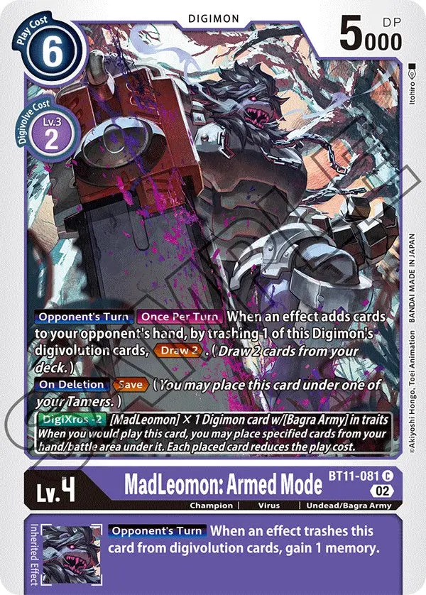 Madleomon: Armed Mode [Bt11-081] [Dimensional Phase] 1