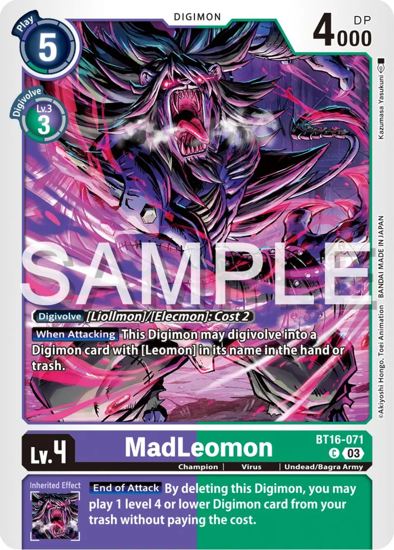 Madleomon [Bt16-071] [Beginning Observer] 1