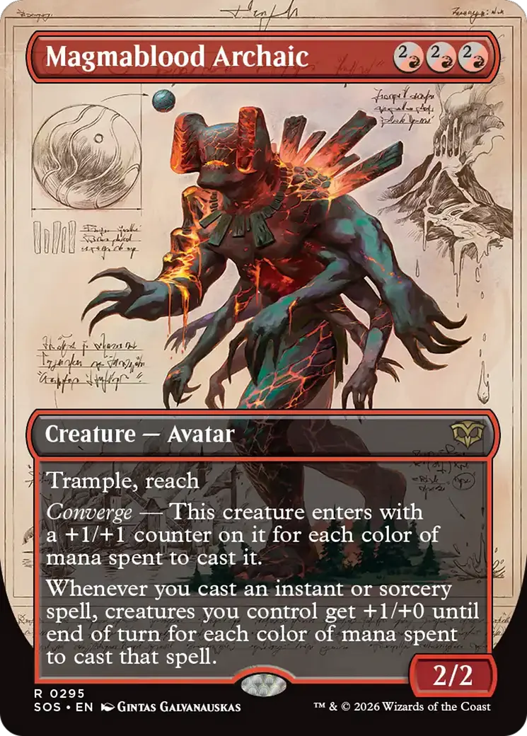 Magmablood Archaic (Borderless) [Secrets Of Strixhaven] 1