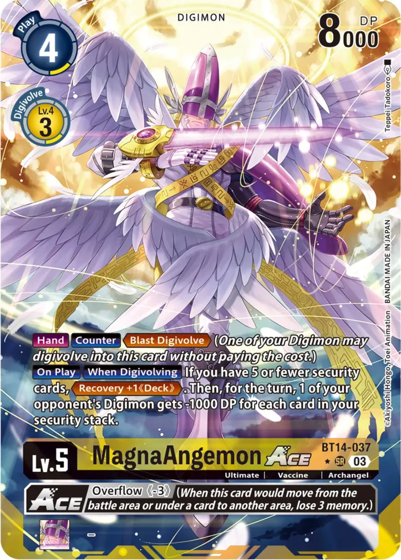 Magnaangemon Ace [Bt14-037] (Alternate Art) [Blast Ace] 1