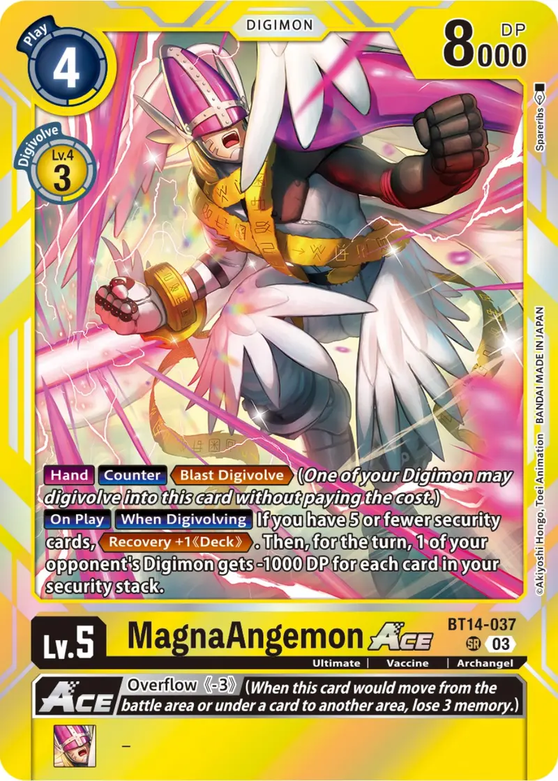 Magnaangemon Ace [Bt14-037] [Blast Ace] 1