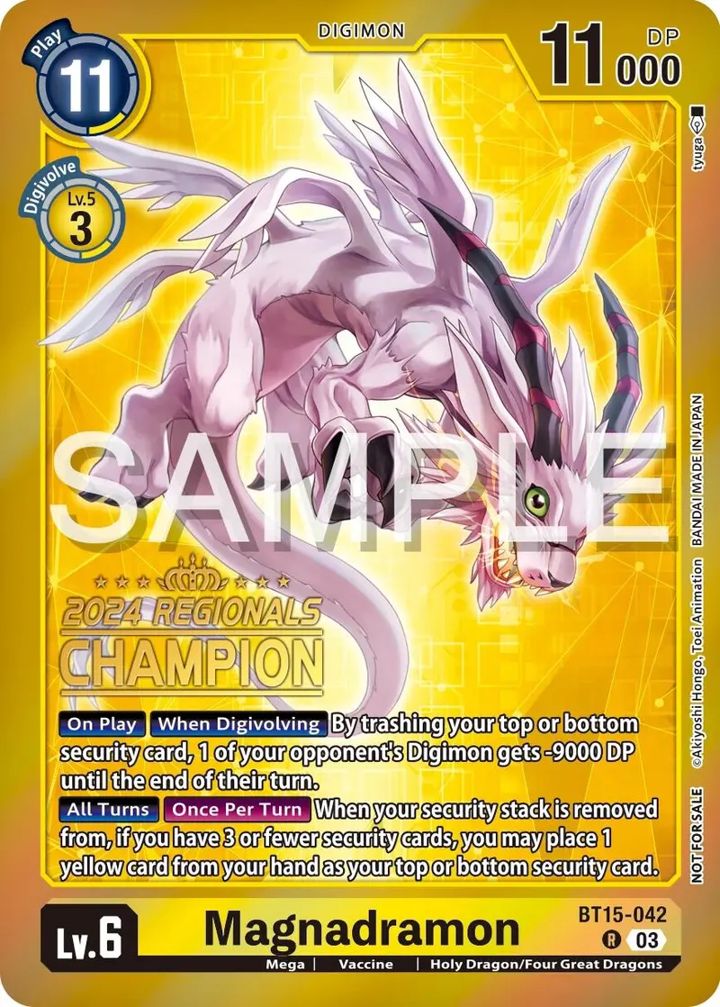Magnadramon [Bt15-042] (2024 Regionals Champion) [Exceed Apocalypse] 1