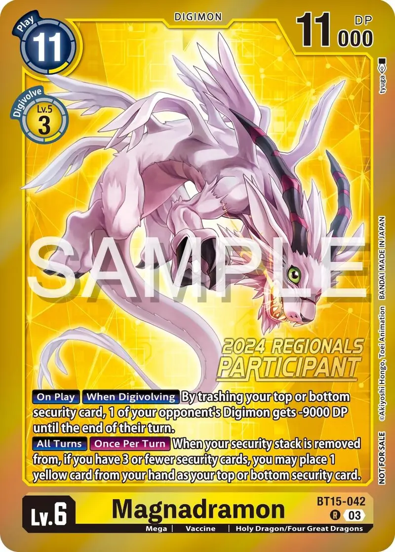 Magnadramon [Bt15-042] (2024 Regionals Participant) [Exceed Apocalypse] 1