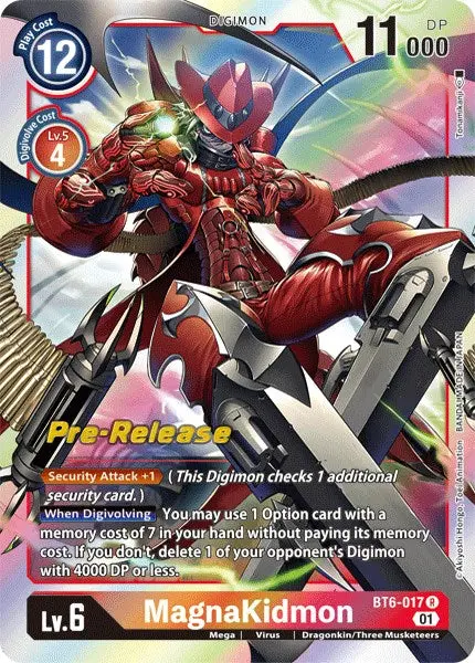 Magnakidmon [Bt6-017] [Double Diamond Pre-Release Cards] 1