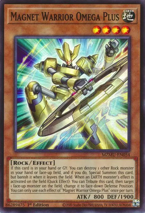 Magnet Warrior Omega Plus [Mzmu-En054] Super Rare 1