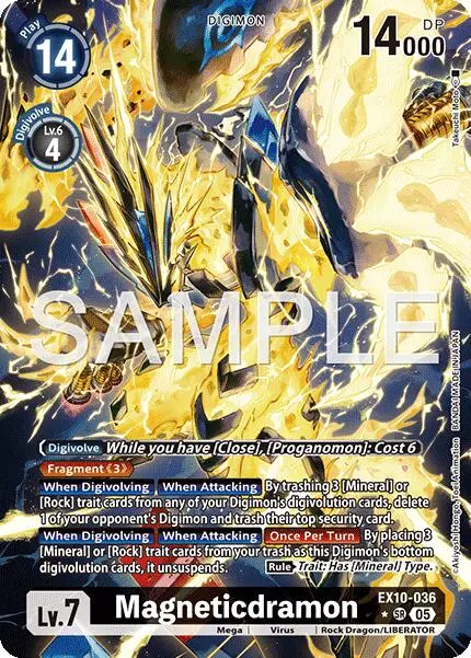 Magneticdramon [Ex10-036] (Alternate Art) [Sinister Order] 1