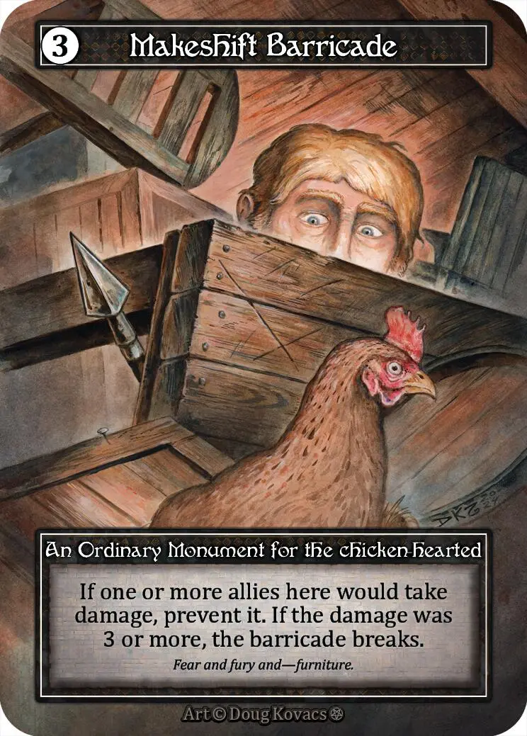 Makeshift Barricade (Foil) [Gothic] 1