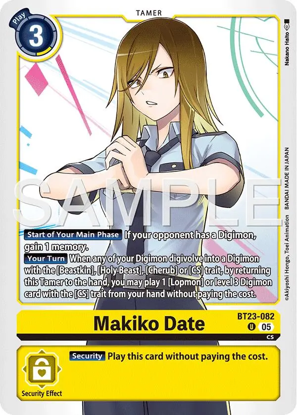 Makiko Date [Bt23-082] [Hackers' Slumber] 1