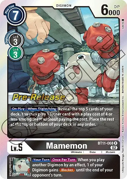 Mamemon [Bt11-068] [Dimensional Phase Pre-Release Promos] 1
