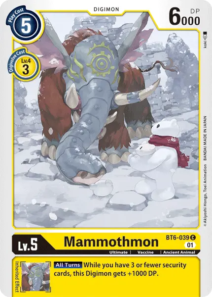 Mammothmon [Bt6-039] [Double Diamond] 1