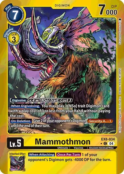 Mammothmon [Ex8-034] (Limited Foil) [Chain Of Liberation] 1