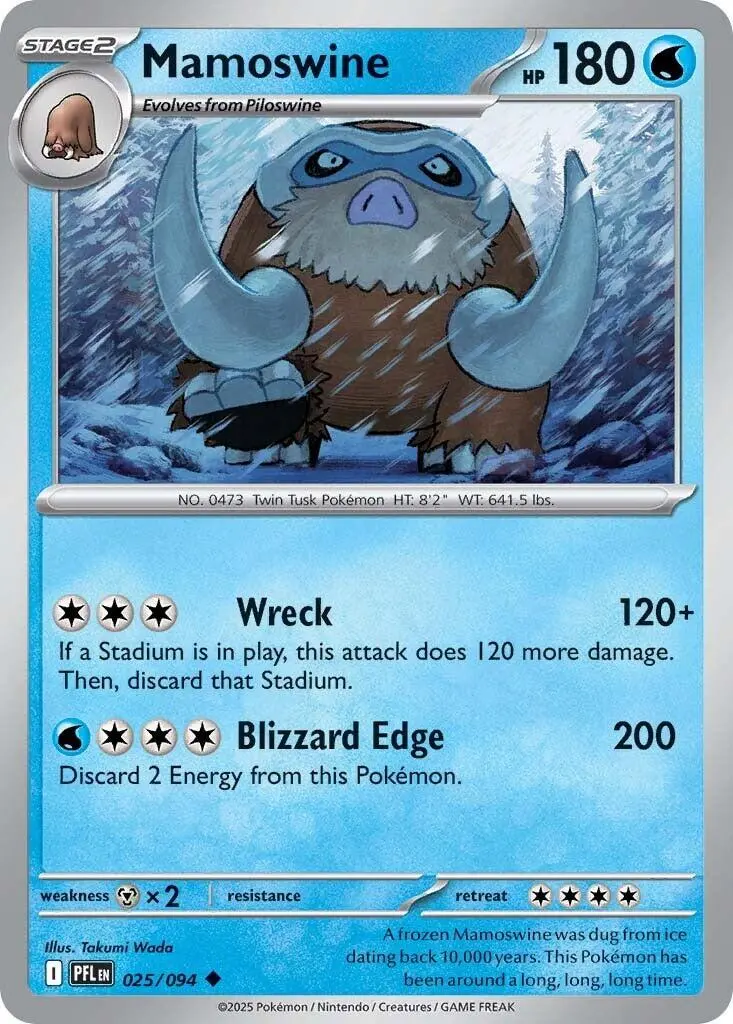 Mamoswine (025/094) [Mega Evolution: Phantasmal Flames] 1