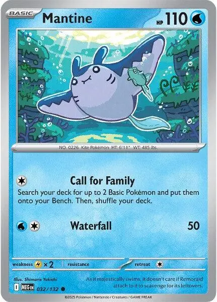 Mantine (032/132) [Mega Evolution: Base Set] 1