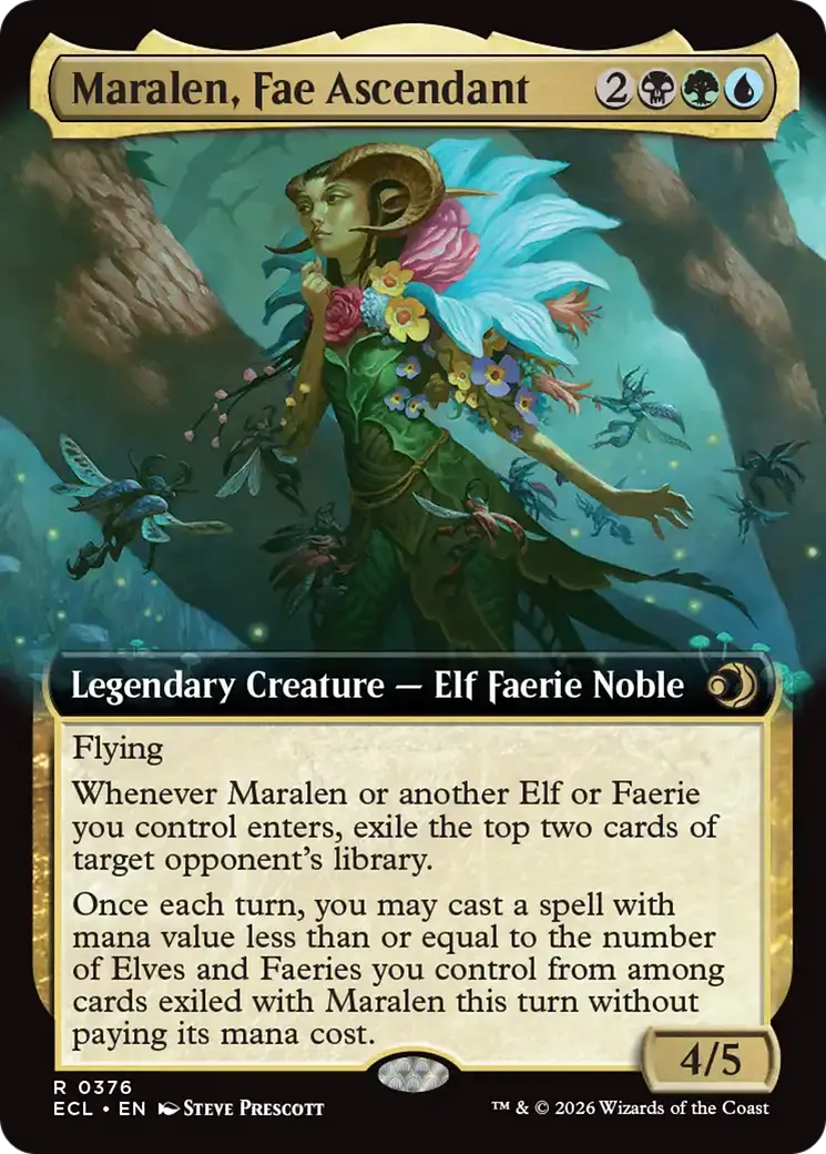 Maralen, Fae Ascendant (Extended Art) [Lorwyn Eclipsed] 1