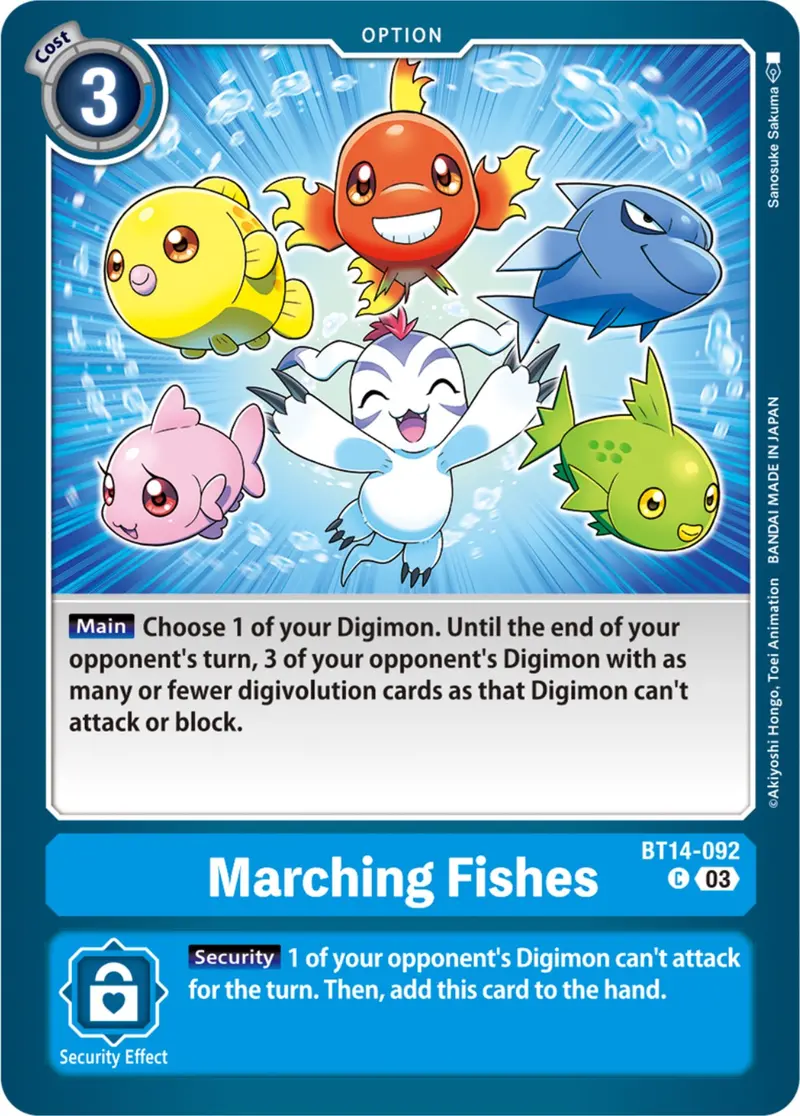 Marching Fishes [Bt14-092] [Blast Ace] 1
