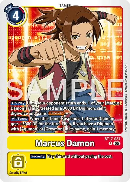 Marcus Damon [Bt17-087] (Reprint) [Advanced Booster Digimon Generation] 1