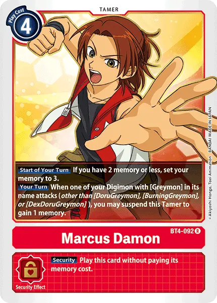 Marcus Damon [Bt4-092] [Great Legend] 1