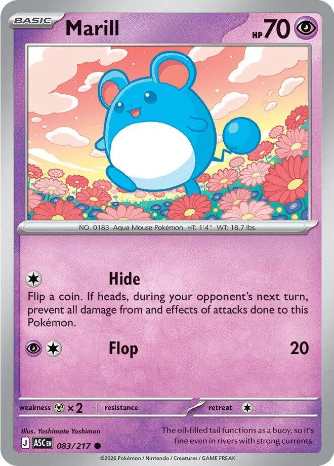 Marill (083/217) [Mega Evolution: Ascended Heroes] 1