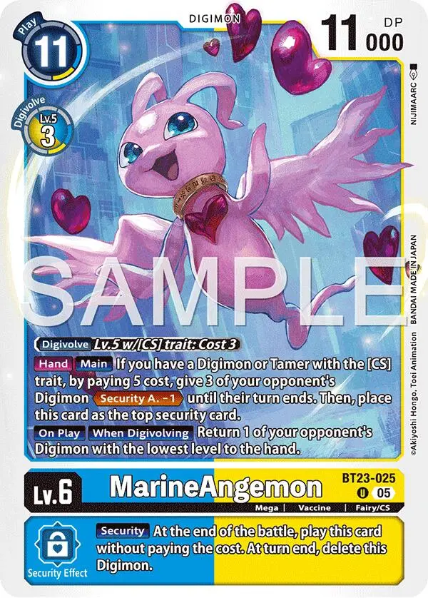 Marine Angemon [Bt23-025] [Hackers' Slumber] 1