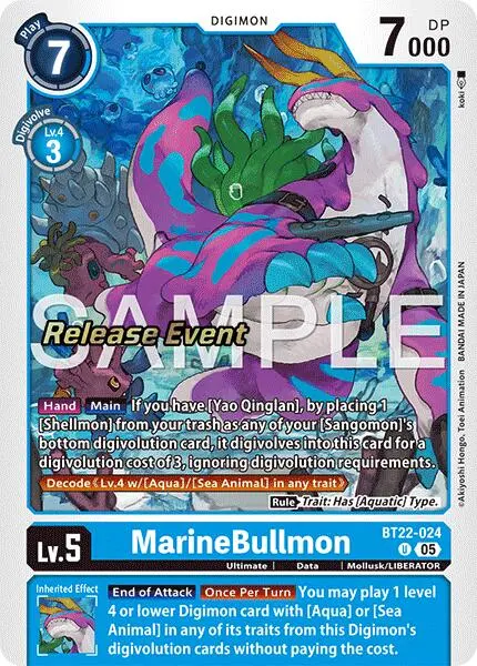 Marinebullmon [Bt22-024] [Cyber Eden Release Event Cards] 1