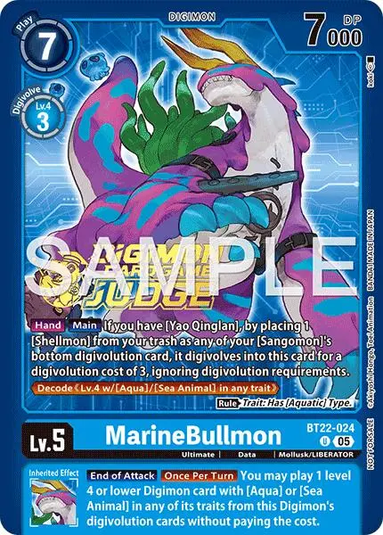 Marinebullmon [Bt22-024] (Judge Pack 9) [Cyber Eden] 1