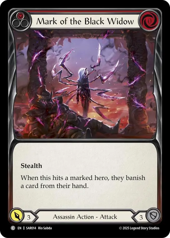 Mark Of The Black Widow (Red) (Regular) [Sar014] (Gem Pack 2) 1