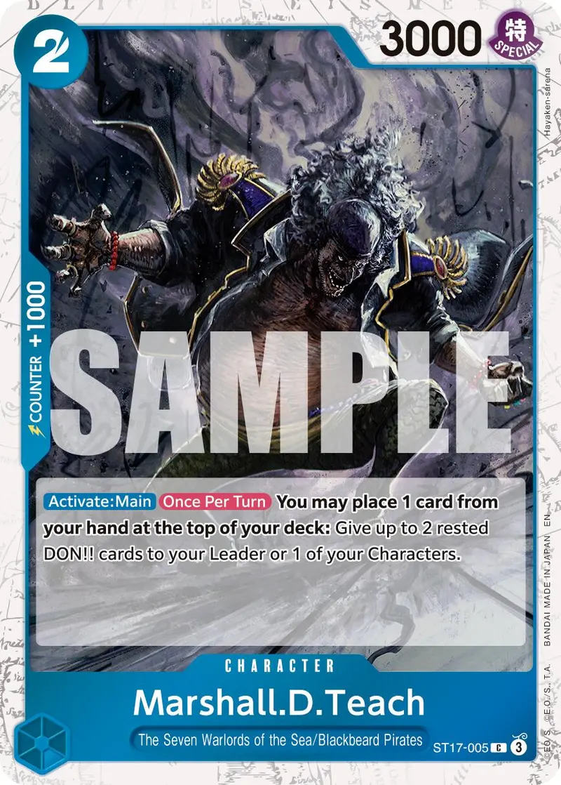 Marshall.D.Teach (St17-005) (Pirate Foil) [Premium Booster -The Best- Vol. 2] 1