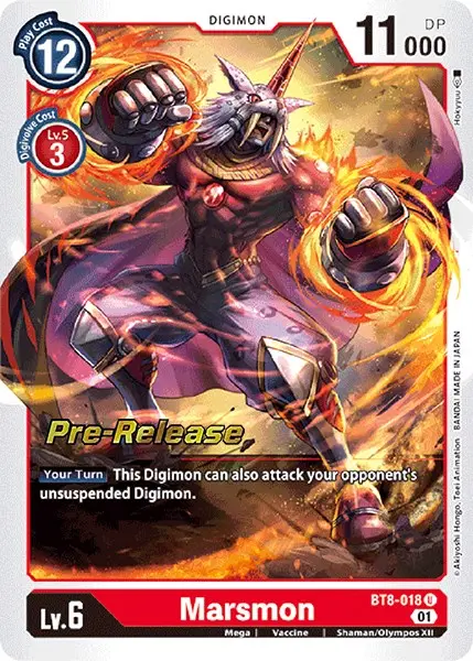 Marsmon [Bt8-018] [New Awakening Pre-Release Cards] 1