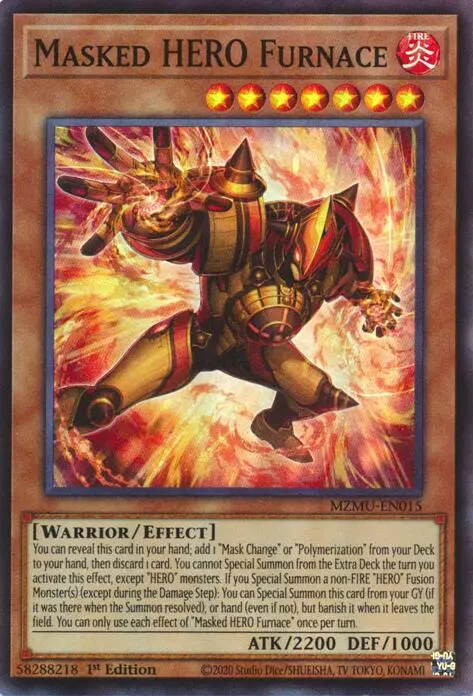 Masked Hero Furnace [Mzmu-En015] Super Rare 1
