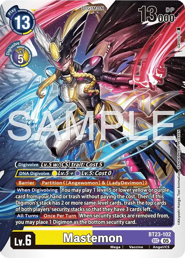 Mastemon [Bt23-102] (Alternate Art) [Limited Card Pack -Billion Bullet-] 1