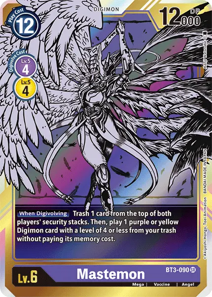 Mastemon [Bt3-090] (Alternate Art) [Release Special Booster Ver.1.5] 1