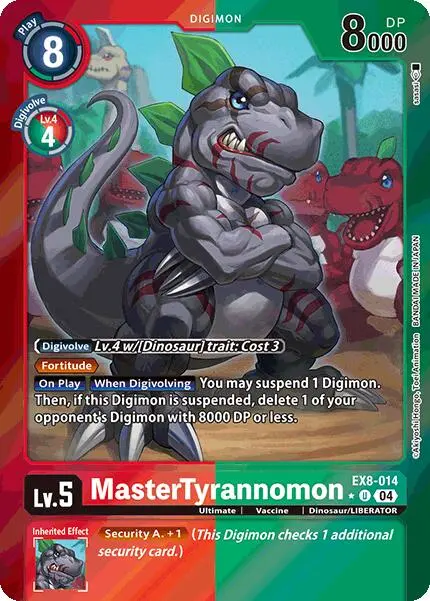 Mastertyrannomon [Ex8-014] (Limited Foil) [Chain Of Liberation] 1