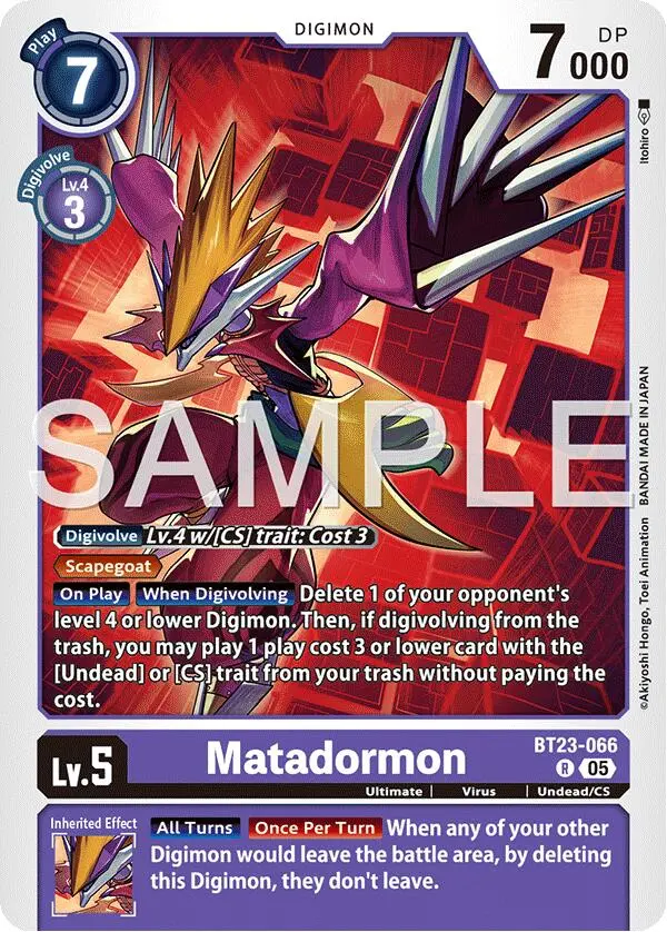 Matadormon [Bt23-066] [Hackers' Slumber] 1