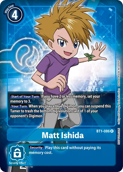 Matt Ishida [Bt1-086] (Buy-A-Box Promo) [Release Special Booster Ver.1.0 Promos] 1