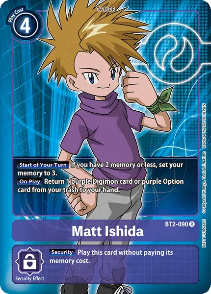 Matt Ishida [Bt2-090] (Buy-A-Box Promo) [Release Special Booster Ver.1.0 Promos] 1