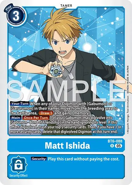 Matt Ishida [Bt6-088] (Reprint) [Advanced Booster Digimon Generation] 1