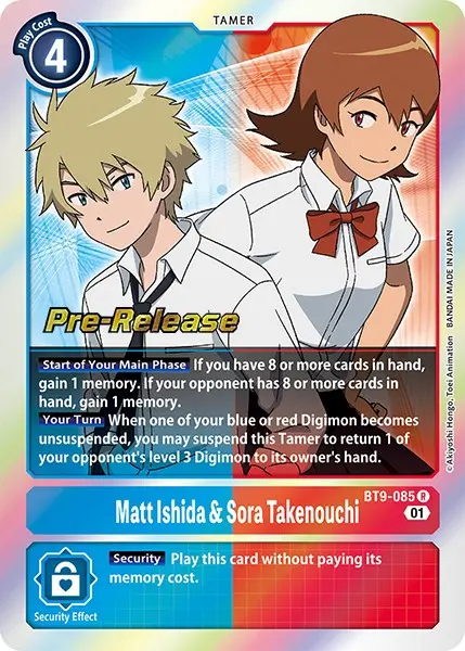 Matt Ishida & Sora Takenouchi [Bt9-085] [X Record Pre-Release Promos] 1