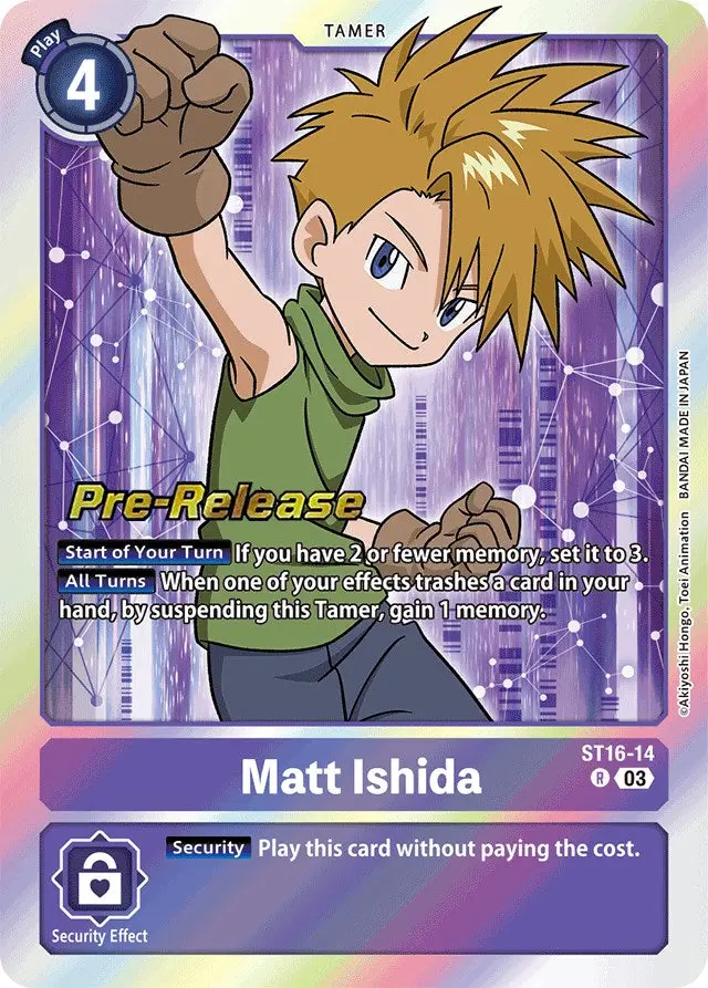 Matt Ishida [St16-14] [Starter Deck: Wolf Of Friendship Pre-Release Cards] 1