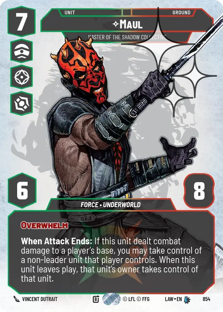 Maul - Master Of The Shadow Collective (Prestige Foil) (854) (854) [A Lawless Time] 1