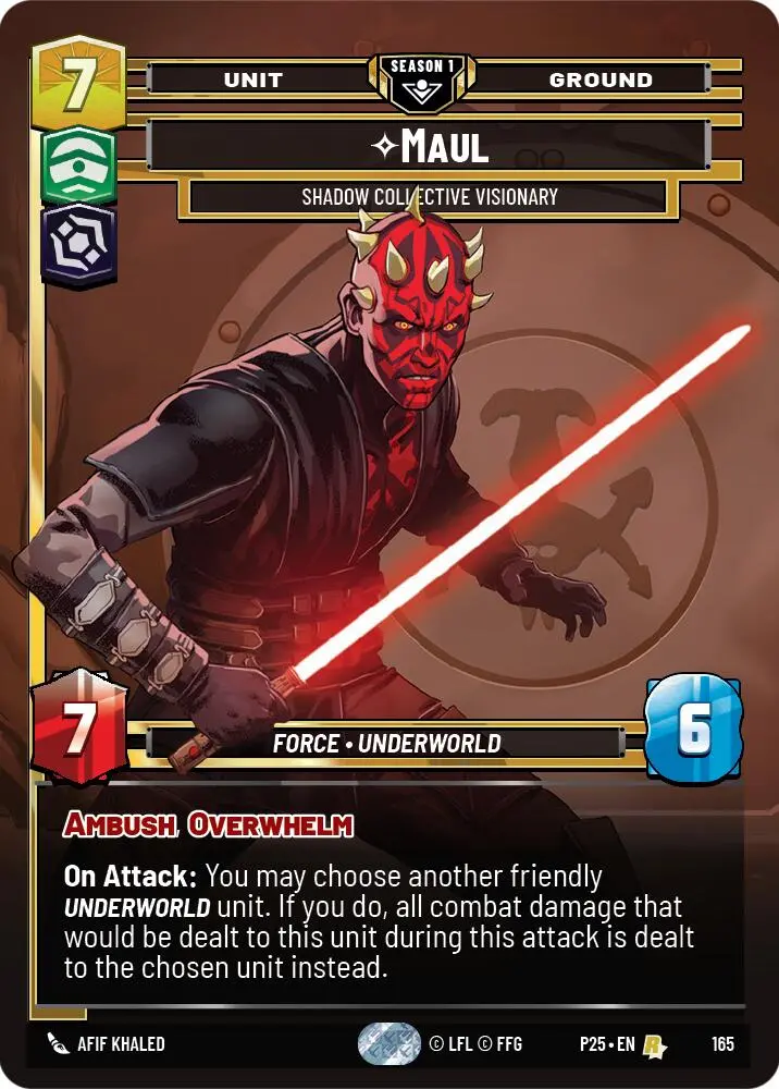 Maul - Shadow Collective Visionary (165) (165) [Sector And Regional Promos: Season 1] 1