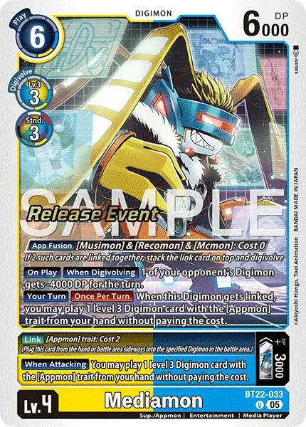 Mediamon [Bt22-033] [Cyber Eden Release Event Cards] 1